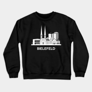 Bielefeld Skyline, white Crewneck Sweatshirt